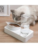 Купа за храна за котки и кучета с поилка за вода